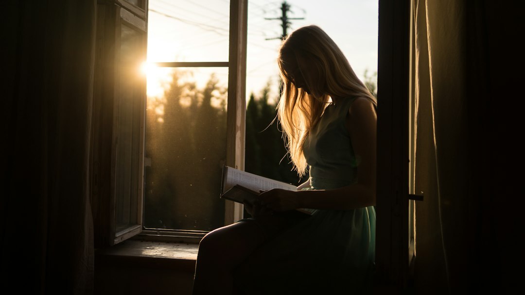 woman reading documents
