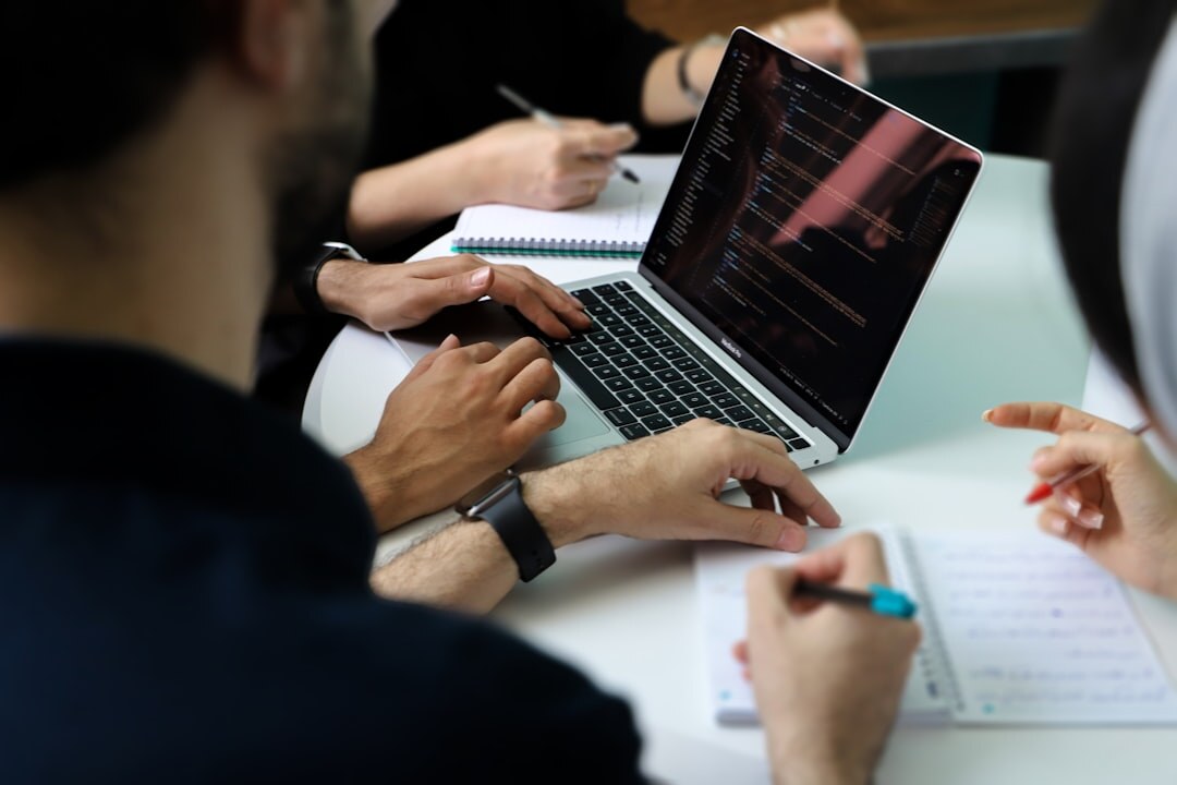 team analyzing business data