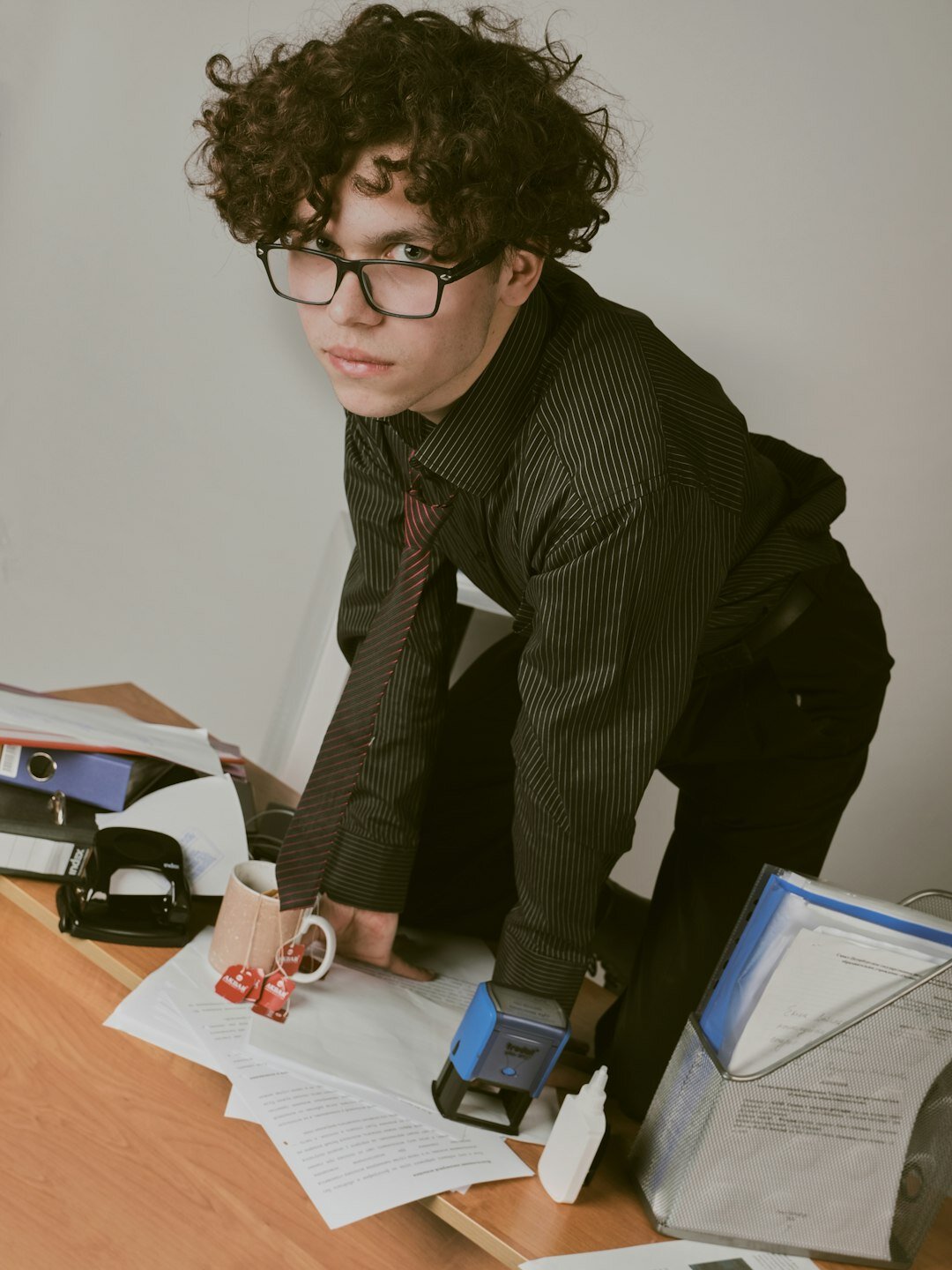 investigator reviewing documents