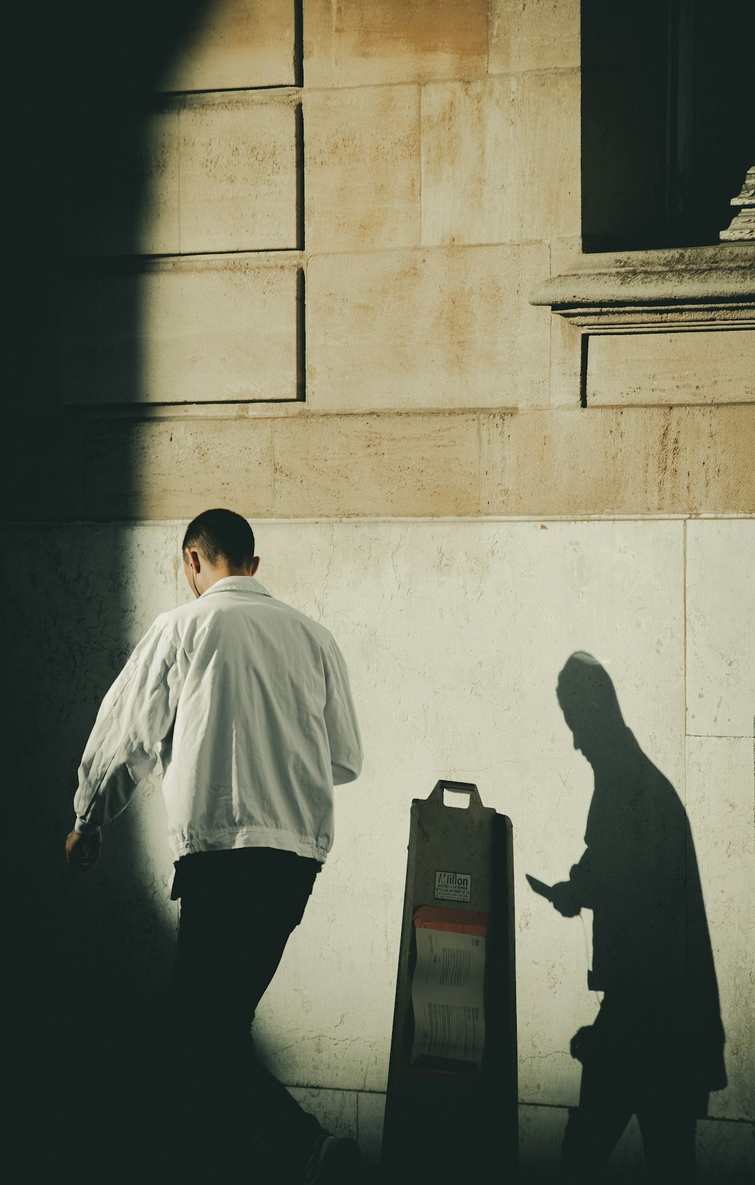 private investigator in shadows