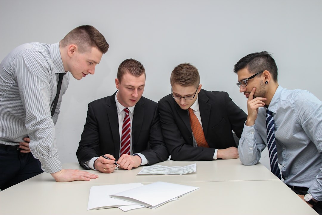 team meeting in office