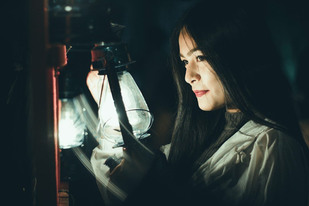forensic scientist examining evidence