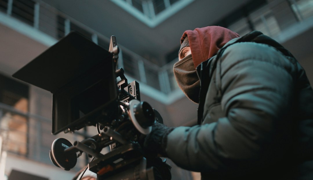 detective using surveillance equipment