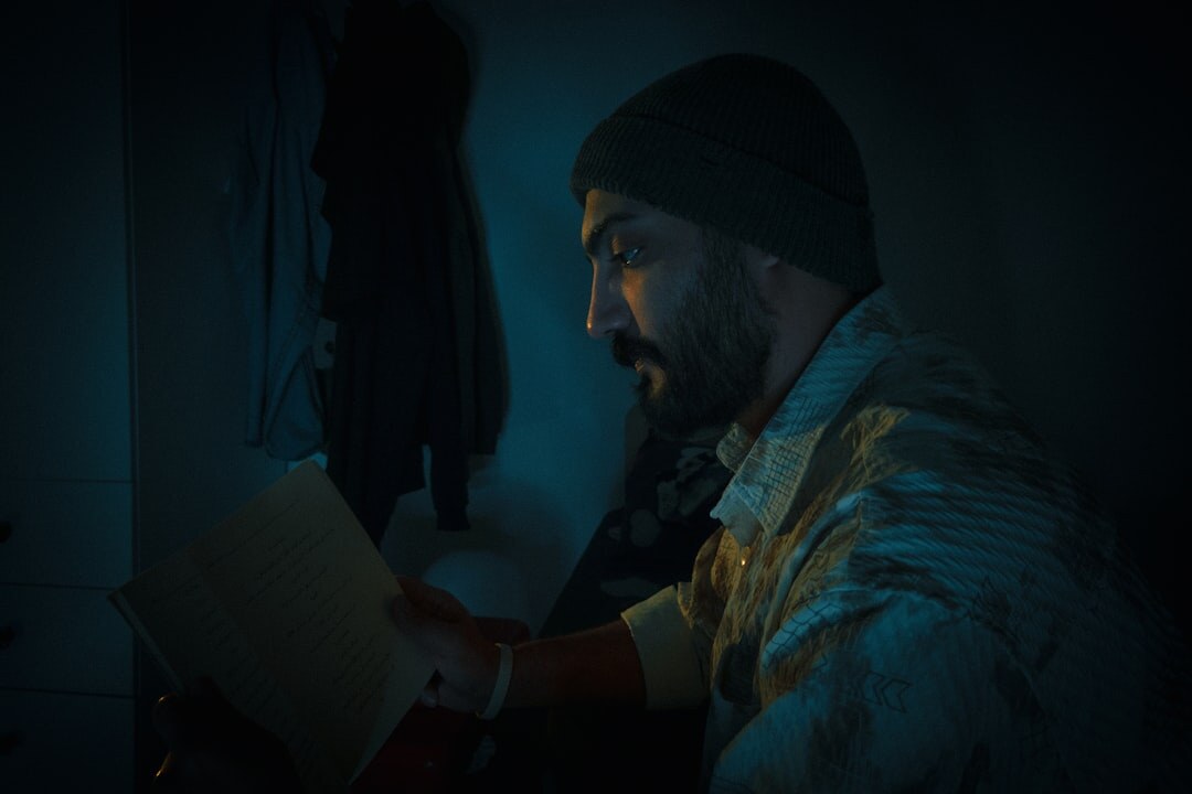 detective reviewing documents