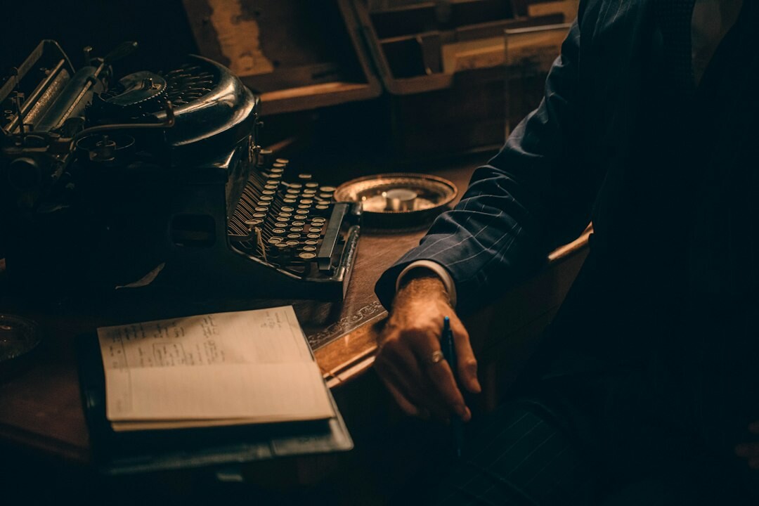 detective examining evidence